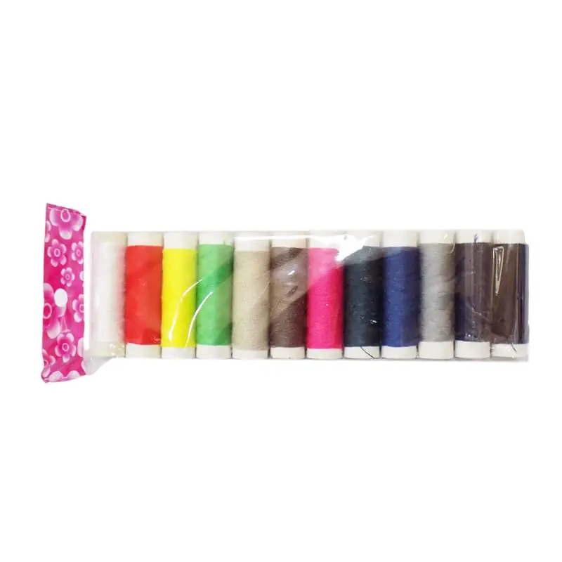 12 hilos de colores surtidos