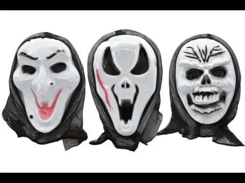 Máscara para Halloween con velo
