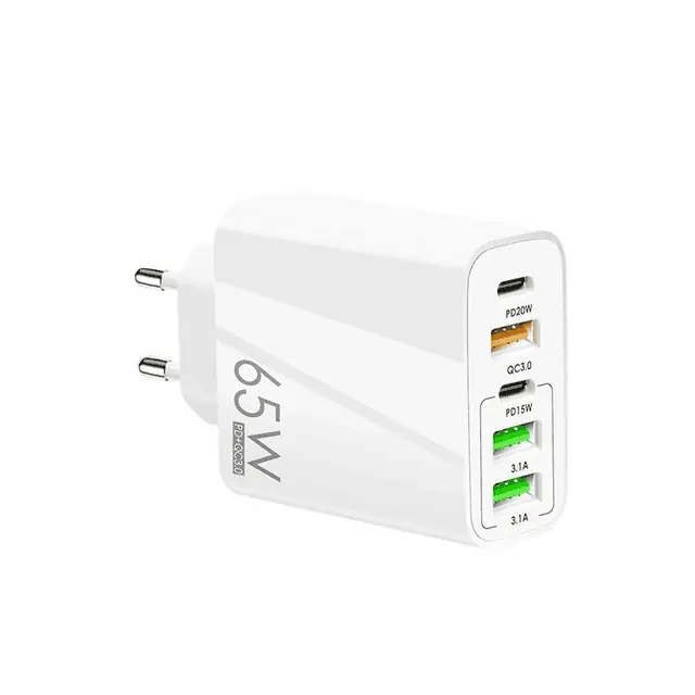Cargador carga rapida 5 puerto Usb