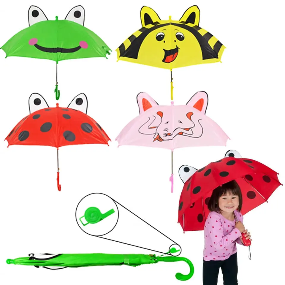 Paragua con caritas y chifle