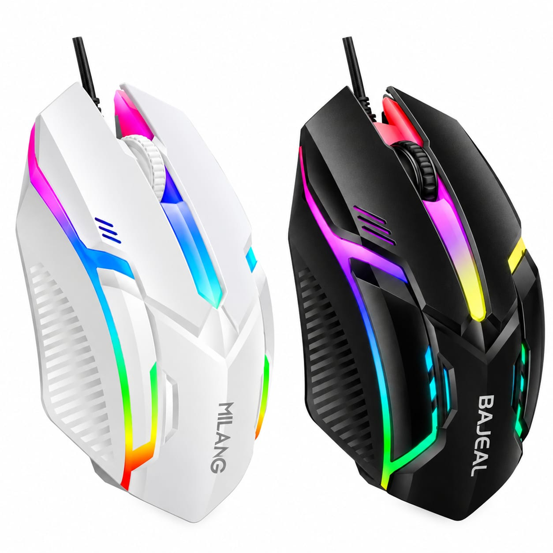 Ratón Gamer Ergonómico RGB - Conexión por Cable