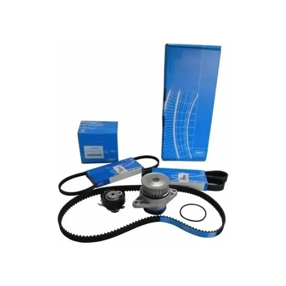 KIT DISTRIBUCION VW FOX SURAN 1.6 GOL 1.0 GOL 1.4 11/.. CON BOMBA DE AGUA VKPC 81210 A  TENSOR VKM 11107 A CORREA 135STP8M190H 2 LUBRICANTES AMARILLO OFERTA