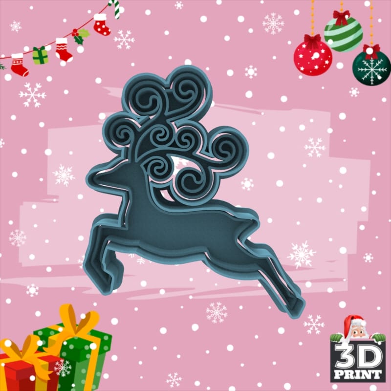 Cortante Ciervo Navidad