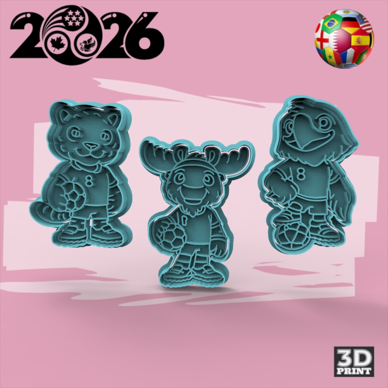 Cortante Mascotas Mundial 2026
