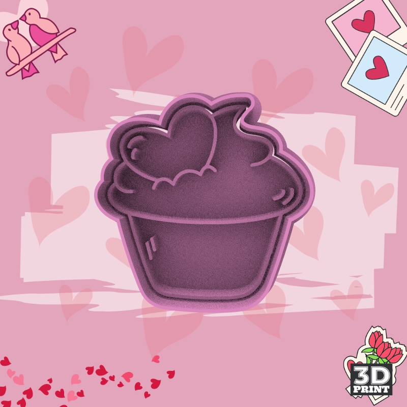 Cortante CupCake Corazon