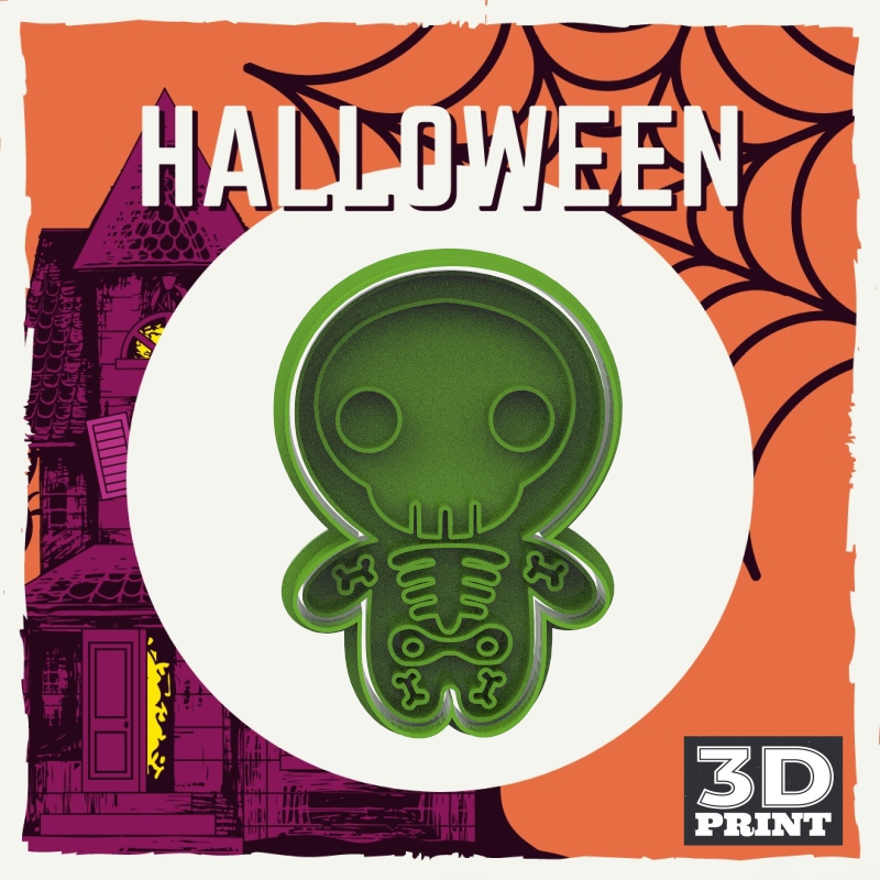 Cortante Esqueleto Halloween