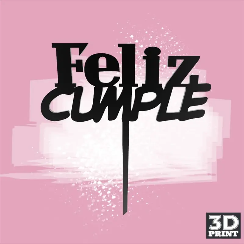 Topper Feliz Cumpleaños 10