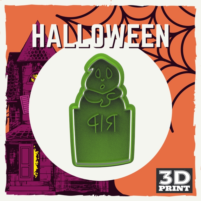 Cortante Rip con Fantasma Halloween