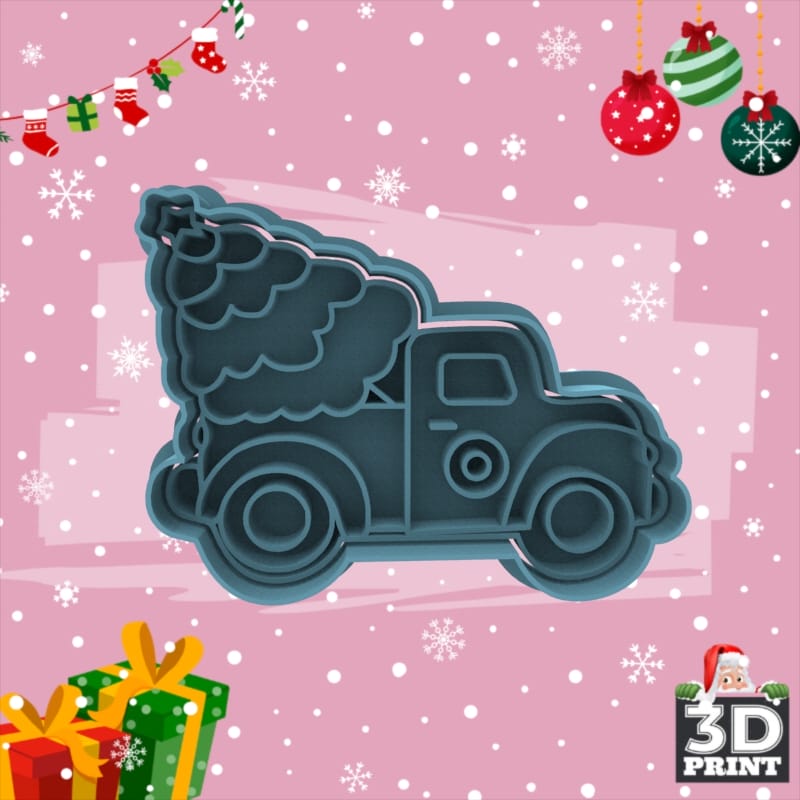 Cortante Camion Navidad