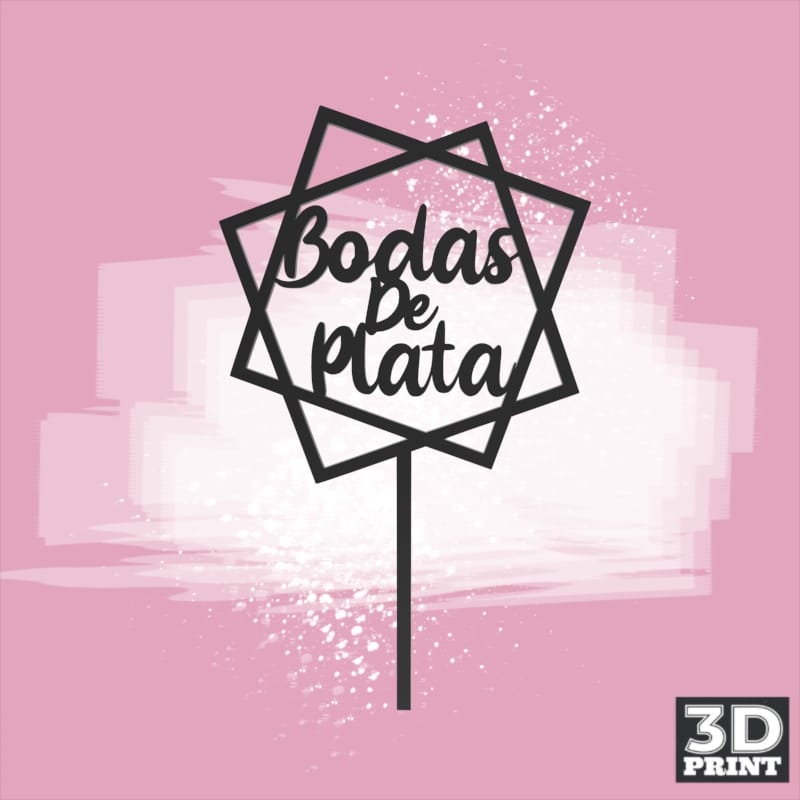 Topper Bodas de Plata