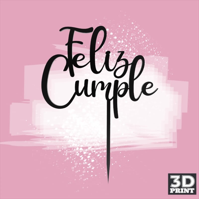 Topper Feliz Cumpleaños 13