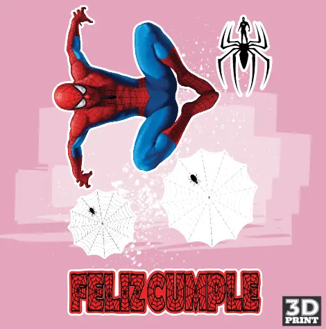 Topper Papel Fotografico Spiderman