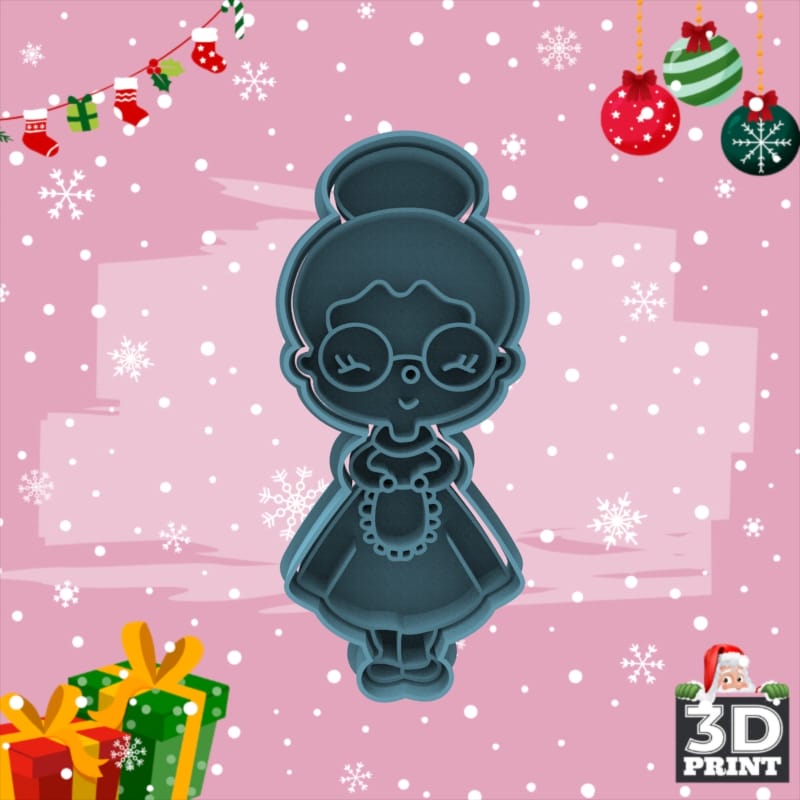 Cortante Mama Noel Navidad