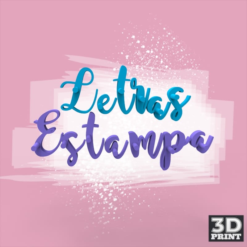 Set Letras Estampa con Marco