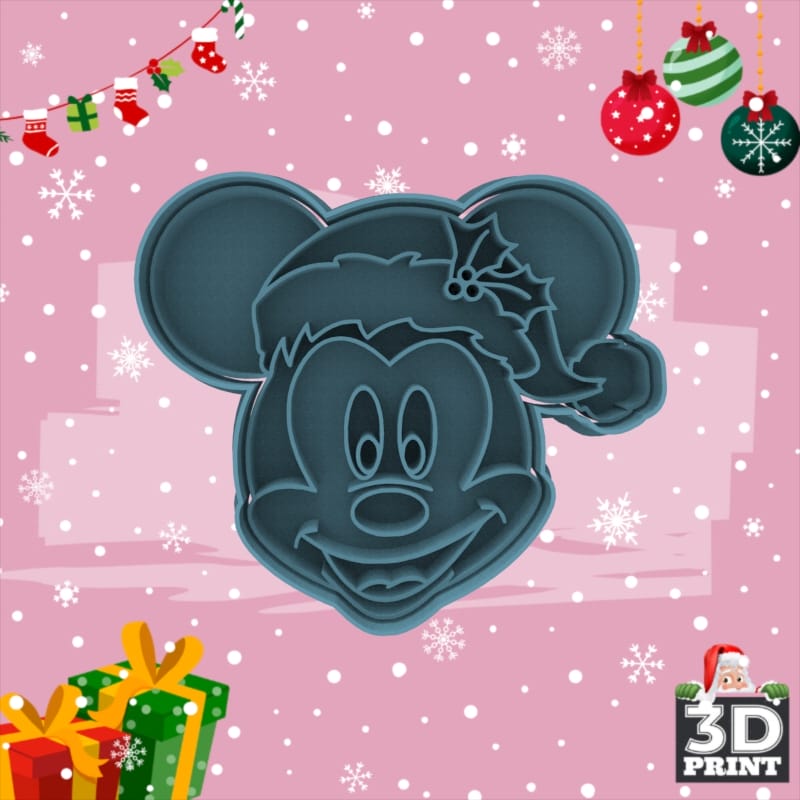 Cortante Mickey Navidad