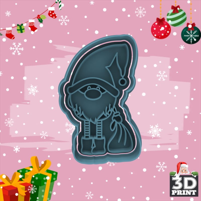 Cortante Gnomo Navidad