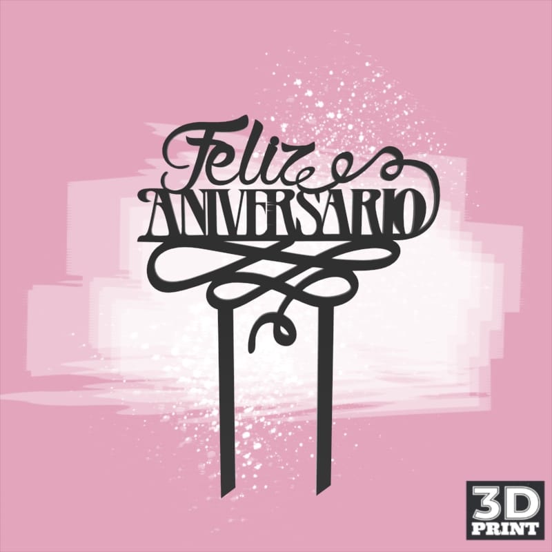 Topper Feliz Aniversario