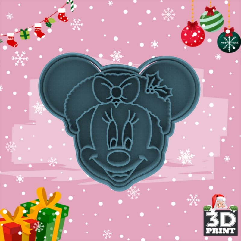 Cortante Minnie Navidad