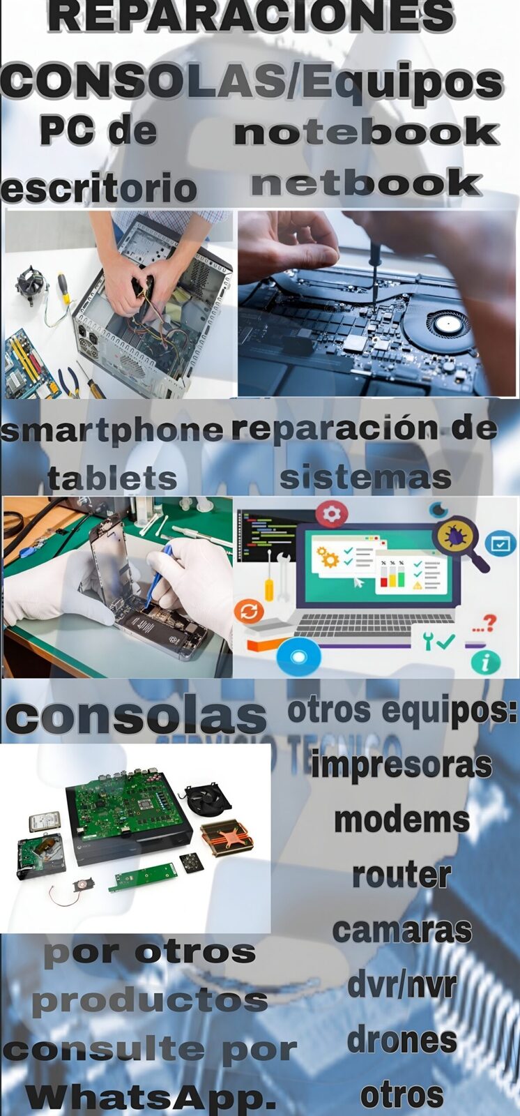 Reparacion de Equipo/consola,otros
