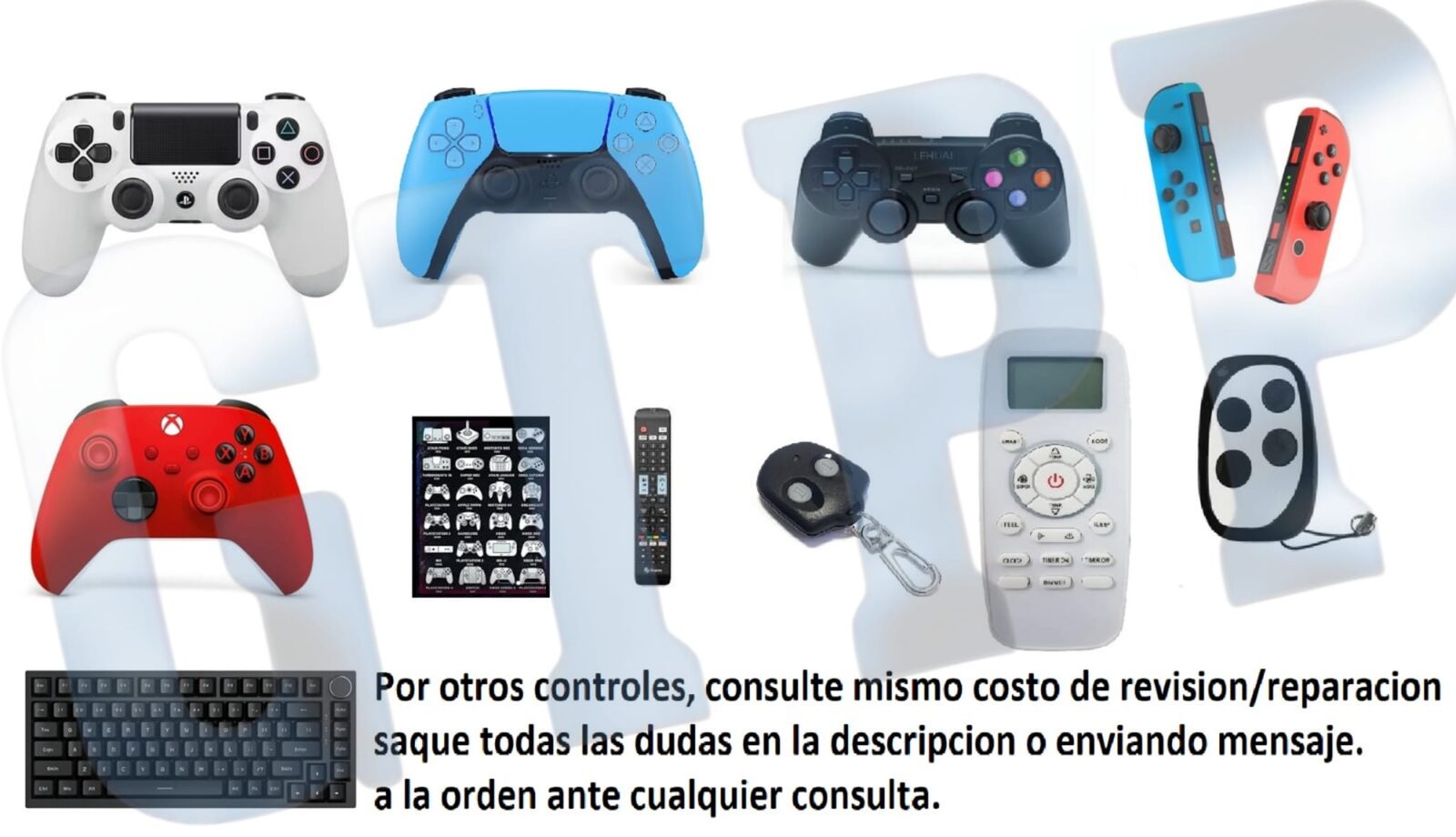 Reparaciones/Mantenimiento de controles.