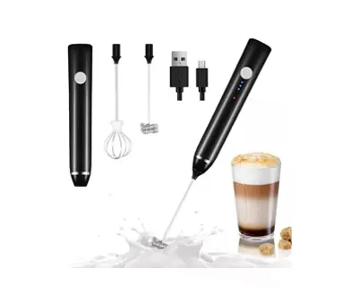 Batidor Espumador De Leche Cafe Huevos Recargable Usb