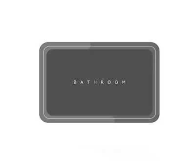 Alfombra De Baño Super Absorvente Antideslizante 60x38cm