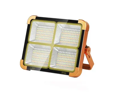 Foco Luz Led Portátil Recargable Solar Y Usb 100w Potente