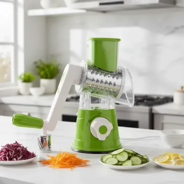 Rallador Cortador Vegetales Verduras Queso En Acero
