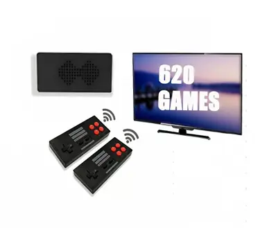 Consola USB Video Juegos Clasicos +2 Joystick Inalambricos