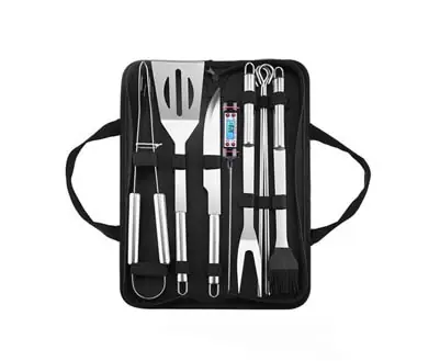 Set de Asador Juego Parrillero 10 Piezas Con Estuche
