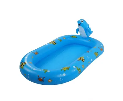 Piscina Inflable Niños Bebes Infantil Con Rociador 170cm