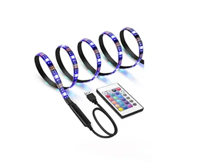 Cinta Tira Led Usb 5050 Rgb Colores 2 Metros Con Control