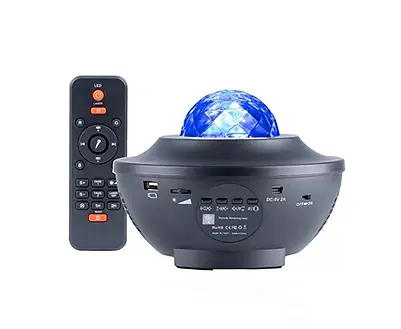 Lampara Proyector Led Estrellas Galaxia Nebulosa Con Parlante Bluetooth + Control GR