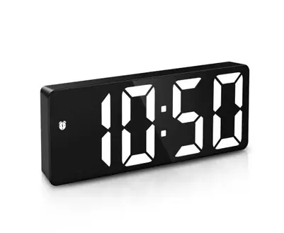 Reloj Digital Con Luz Led Despertador Fecha Temperatura