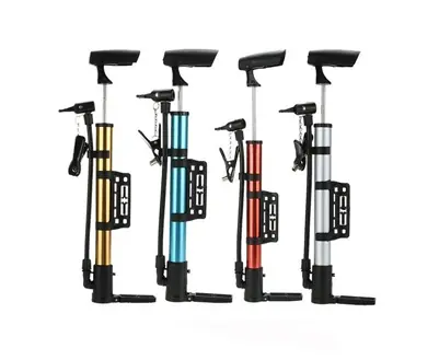Inflador De Aluminio Para Moto Bicicleta Con Pincho Para Pelota
