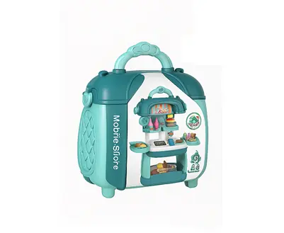 Set Juego De Supermercado Niños Infantil Mochila, Valija Con Accesorios
