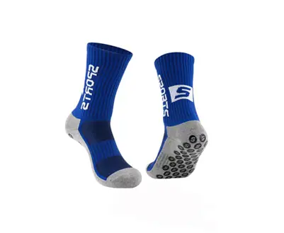 Medias Antideslizantes Deportivas Fútbol Azules