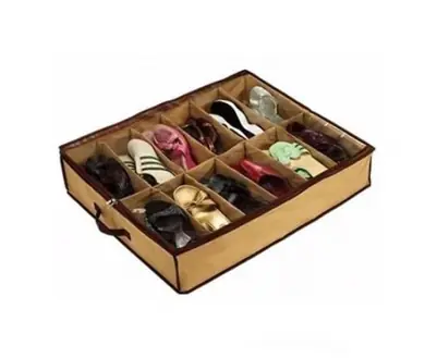 Zapatera Bajo Cama 12 Pares Zapatos Organizador