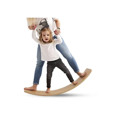 Tabla Curva De Madera Montessori Equilibrio Balancin Para Niños