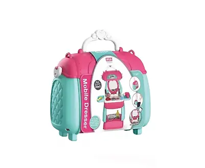 Set Tocador Infantil En Valija Juego de Belleza Niños Con Accesorios