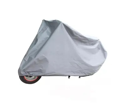 Funda Protectora Cubre Moto Impermeable 230 x 130CM Gris
