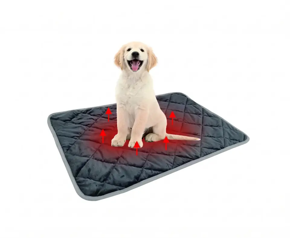 Alfombra Cama Calentita Para Perro Gato Mascotas 70x50cm