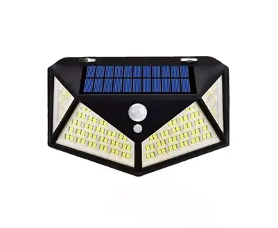 Lampara Exterior Farol Solar Foco 100 Led Sensor Movimiento