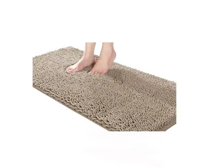Alfombra Baño Ducha Chenille Antideslizante Absorbente 60x85cm