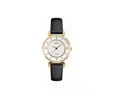 Reloj De Mujer Skmei 1330 Cuarzo Ultra fino Elegante Símil Cuero