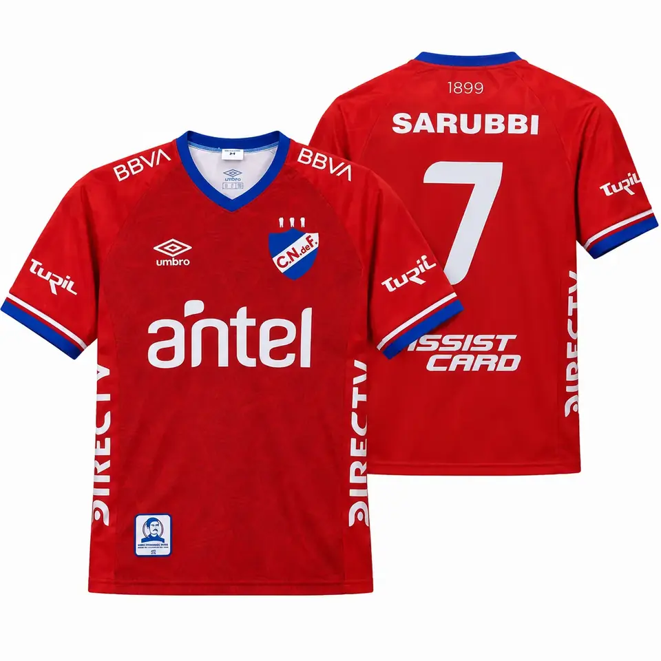 Camiseta de Nacional 2da Alternativa Roja (Réplica)