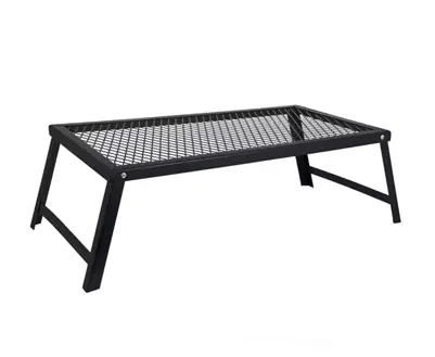 Parrilla Patas Plegable Acero Camping Parrillero Motorhome