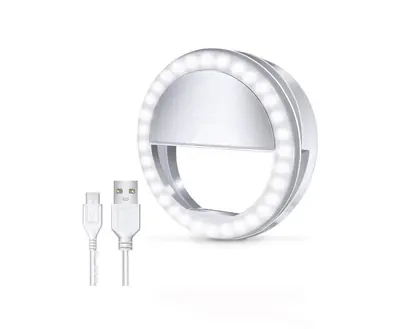 Luz Led Para Selfie Flash Celular Anillo Cámara Fotografía