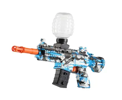 Pistola Ametralladora Arma De Hidrogel Recargable Usb + Bolitas