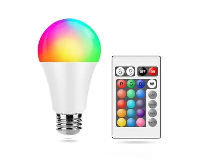Lampara Led 16 Colores C/ Control Remoto Fiestas Eventos Dj Color De La Luz Rgb